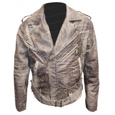 Wesley Snipes Passenger 57 Distressed Leather Jacket 
